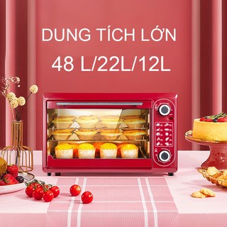 Lò nướng điện không dầu đa năng, lò vi sóng tử 8 chế độ nấu công suất cao 48l/22l/12l lò nướng điện