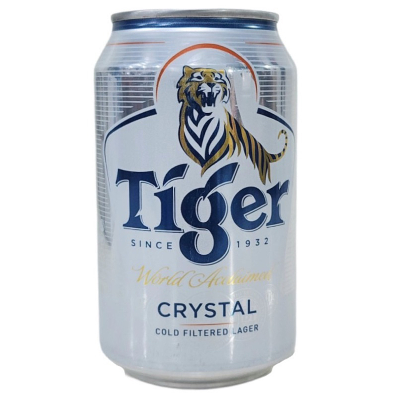 1 lon bia TIGER Bạc Crystal 330ml nội địa Thái Lan - Loại lon lùn