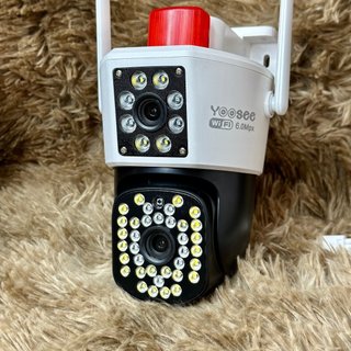 Camera YOOSEE PTZ 2 Mắt 6M Xoay 360 Độ- Xem 2 Vị Trí Khác Nhau Trên 1 Camera- Đàm Thoại 2 Chiều- Báo Động Chống Trộm- Ba