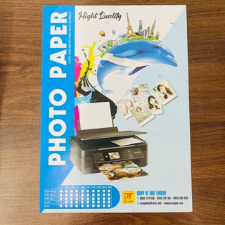 Decal Ảnh Bề Mặt Bóng - Có Lớp Keo Dán - Dành Cho Máy In Phun