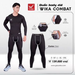 Quần body Wika Combat đen