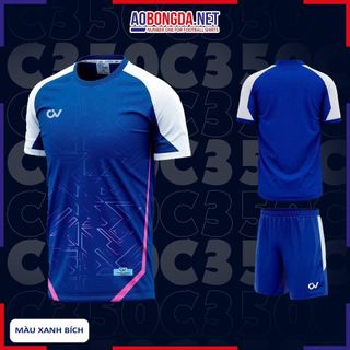 Quần áo đá banh không logo CV C350 sẵn kho, giá tốt chất vải mềm mát mịn, thấm hút mồ hôi.
