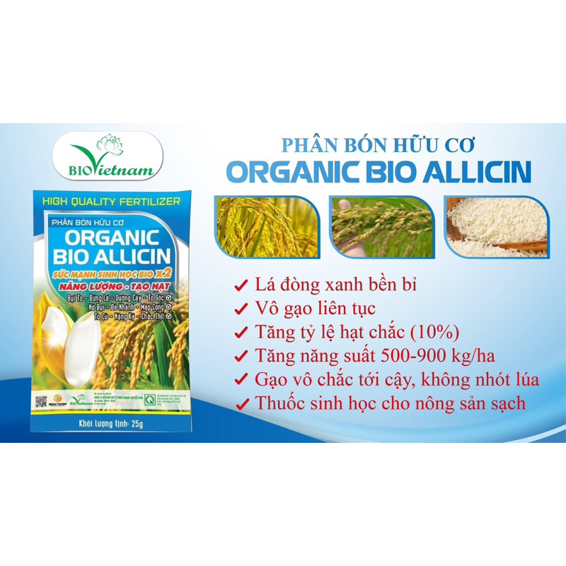 Năng lượng tạo hạt-Organic Bio Allicin