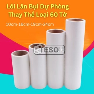 Lõi lăn bụi thay thế cho cây lăn 10cm-16cm-19cm-24cm - cuộn lõi lăn bụi dự phòng 60 tờ - tesovn