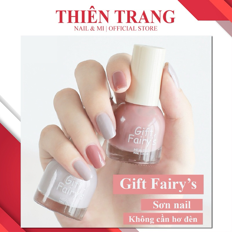 (SALE SIÊU SOC) Sơn thường Gift Fairy's - Sơn thường hữu cơ không chất độc hại - Sơn móng thường tự khô không cần hơ máy