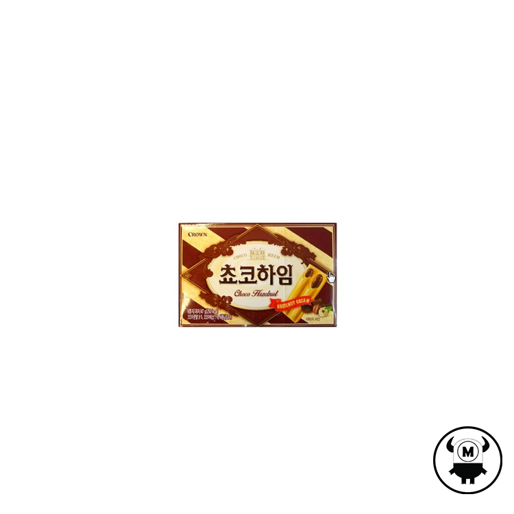 Bánh Crown Choco-heim hạt dẻ Hàn Quốc 47g
