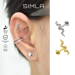Khuyên tai rắn Thép không gỉ 316L khuyên tai Simla - Simla Body Jewelry
