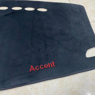 Thảm Taplo Nhung Lông Cừu  Xe Accent 2018 đến 2024 Màu Đen Đế Có Chống Trượt, chuẩn form xe