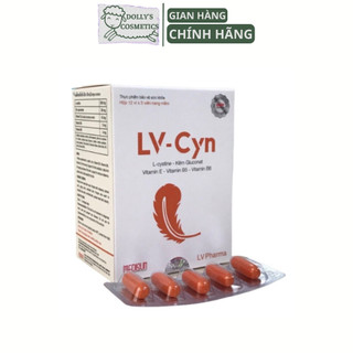 Lv-cyn - viên uống hỗ trợ làm đẹp da, tóc, móng giúp sáng da, giảm sạm, nám da hộp 60 viên