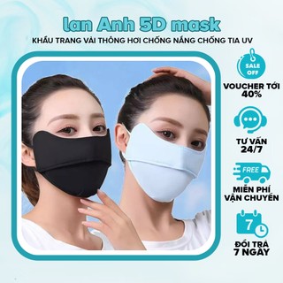 Khẩu Trang Chống Nắng Loại 1 - Khẩu Trang Chống Tia UV Chất Lụa Băng Mềm Mịn Mát Dễ Thở