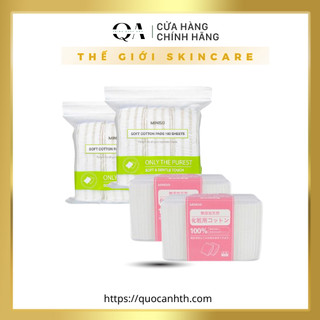 Bông Tẩy Trang Miniso Nhật Bản 180 miếng - 1000 miếng, Cotton Hữu Cơ Không Kích Ứng Da