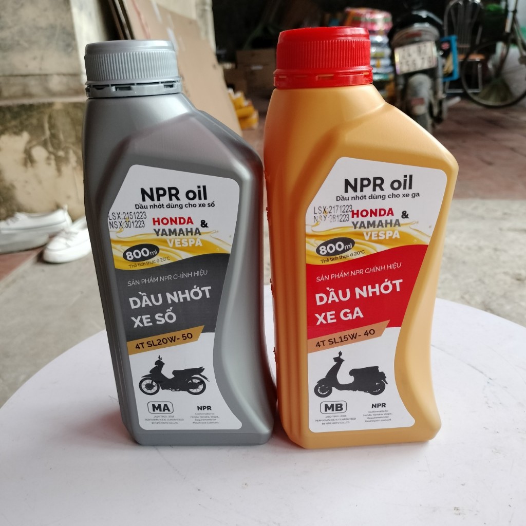 Dầu Nhớt NPR OIL 0,8L Dành Cho Các Dòng Xe Ga Và Số