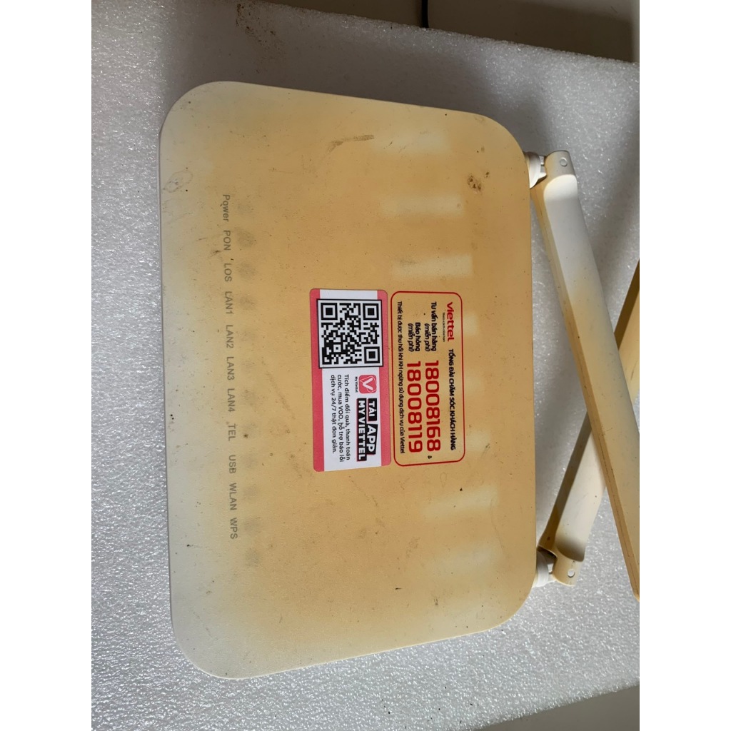 Modem GPON Viettel Huawei HG8145V5-20 phát wifi 2 băng tần, chuẩn GPON (đã xử dụng)