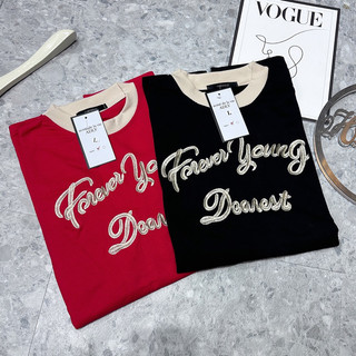ÁO PHÔNG ĐỎ FOREVER YOUNG PHỐI CỔ BE CAO CẤP
