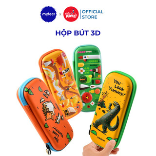 Hộp bút 3D hoạt hình cho bé đi học Mideer, nhiều ngăn, chất liệu EVA an toàn, siêu nhẹ