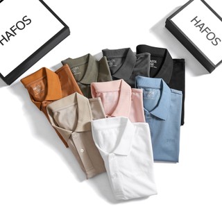 Áo polo nam HAFOS Basic Polo Nam trơn đơn giản vải CVC cao cấp chuẩn form