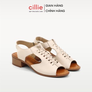 Giày sandal nữ êm mềm ôm chân khoét độc đáo đế cao 3cm Misho 1073