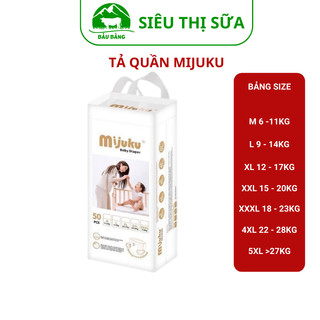 Tã quần cao cấp mijuku 50m/50l/50xl/50xxl/50xxxl