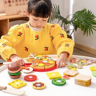 Bộ đồ chơi pizza gỗ kèm dụng cụ cắt bánh FUDAER