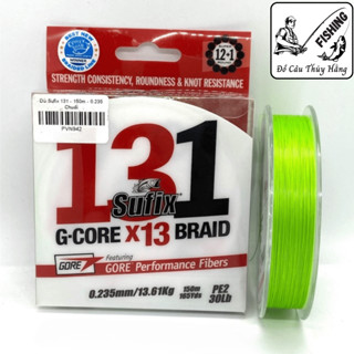 Cước Câu Cá Tàng Hình Chống Xoăn PE 131 Chính Hãng - Cuộn 150 m