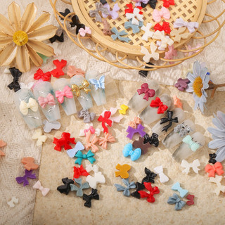 Set 50 charms nơ ngẫu nhiên trang trí móng