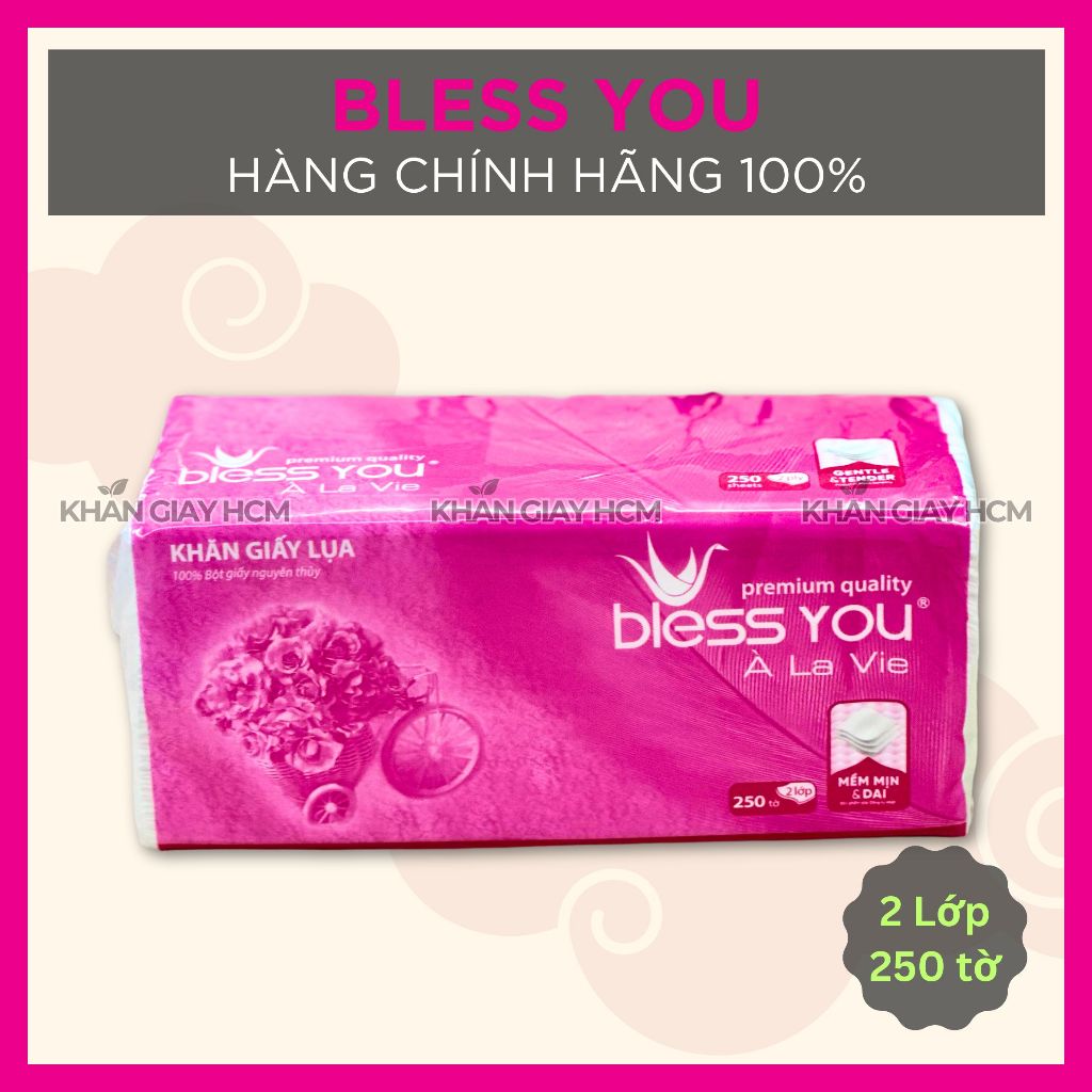 🔥  KHĂN GIẤY BLESS YOU  CHÍNH HÃNG | KHĂN GIẤY HCM 🔥