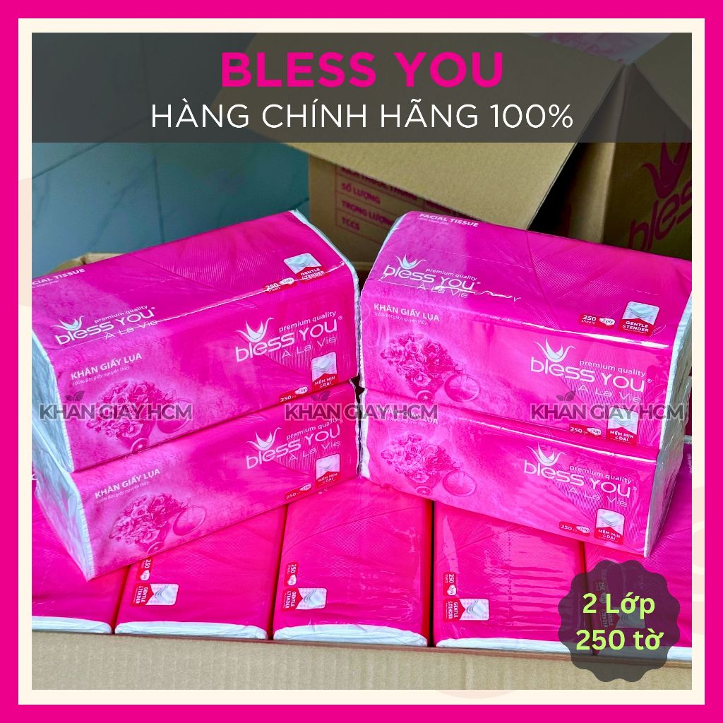 🔥  KHĂN GIẤY BLESS YOU  CHÍNH HÃNG | KHĂN GIẤY HCM 🔥