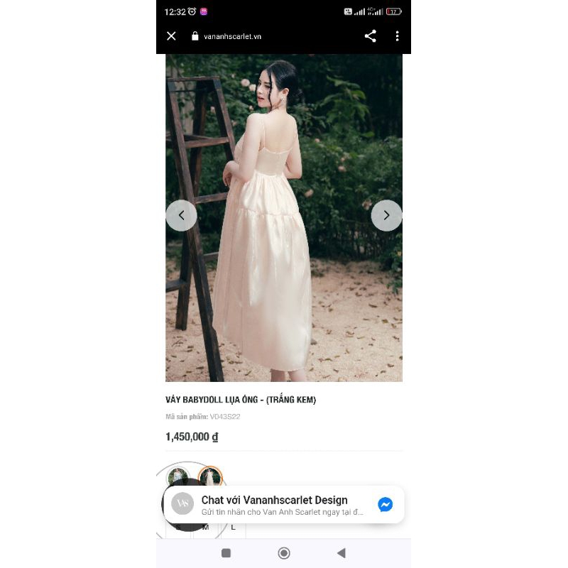 Thanh lý váy Vananh Scarlett