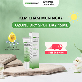 Kem giảm mụn ban ngày DottorPrimo Ozone Dry Spot Day 15ml giúp giảm mụn và làm mờ vết thâm do mụn, làm đều màu da.
