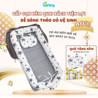 Đệm Ngủ Cho Bé Bafaby Gấp Gọn An Toàn Chống Giật Mình Cho Bé Ngủ Ngon Tặng