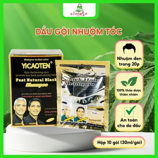 Hộp dầu gội nhuộm đen tóc YiCaoTen