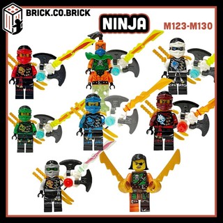 Ninja đồ chơi lắp ráp nhân vật ninja mô hình nhân vật làng lá mới m123-m130