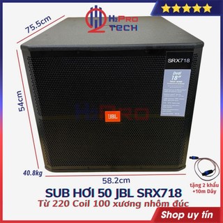Sub hơi 50 jbl srx718 2000w từ 220 coil 100 xương nhôm đúc - tặng dây khẩu, loa sub hơi bass 50 cao cấp - h2pro tech