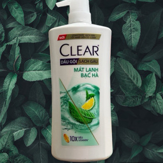 DẦU GỘI SẠCH GÀU CLEAR BẠC HÀ 880G MÁT LẠNH SẢNG KHOÁI DA ĐẦU