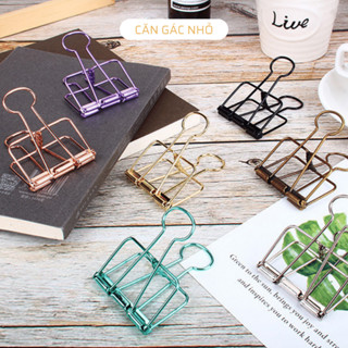 Kẹp Giấy Kim Loại Nhiều Màu Phụ Kiện Decor Planner Bullet Journal, Tiện Dụng Văn Phòng - Căn Gác Nhỏ