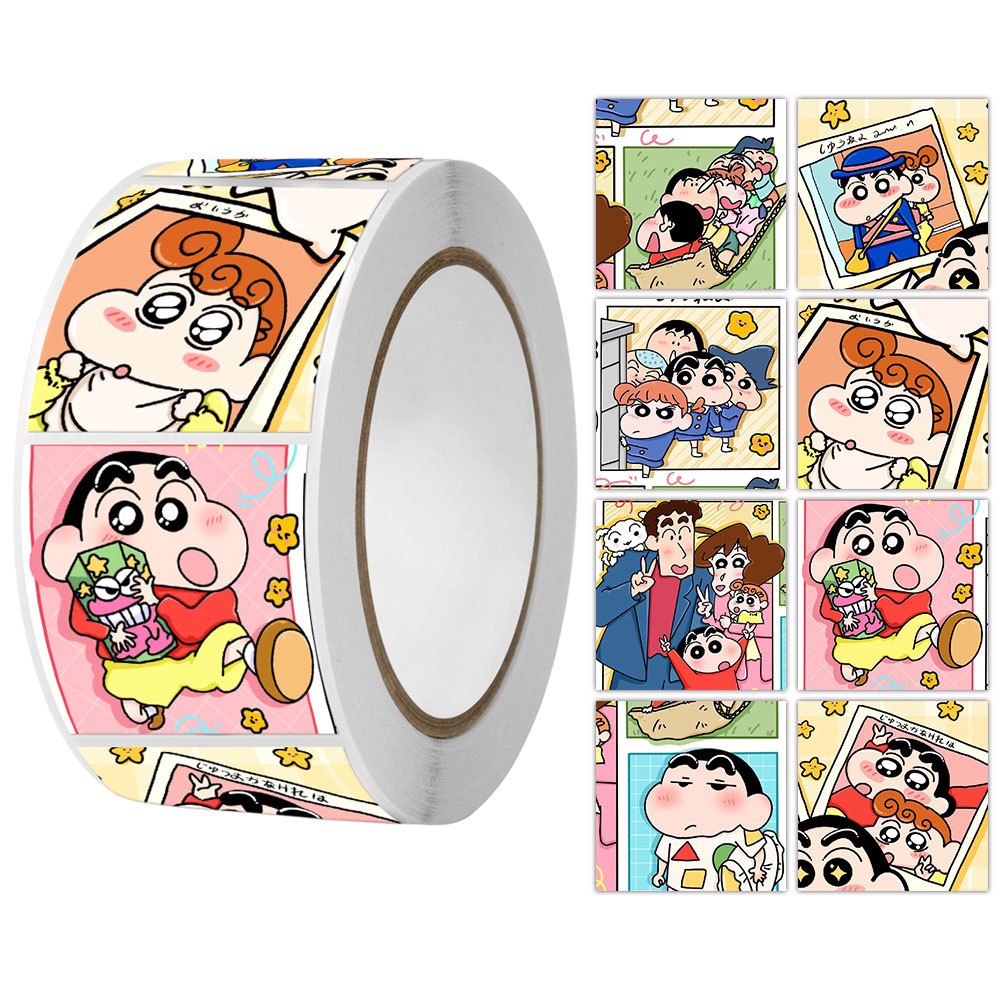 Cuộn sticker 500 tem nhiều mẫu xinh