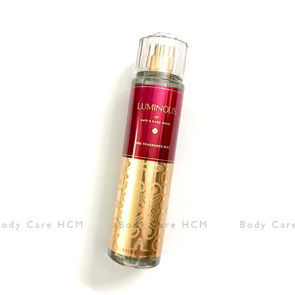 Chính hãng Mỹ | Xịt thơm body mist Luminous hương nước hoa cao cấp - Bath & Body Works 236ml