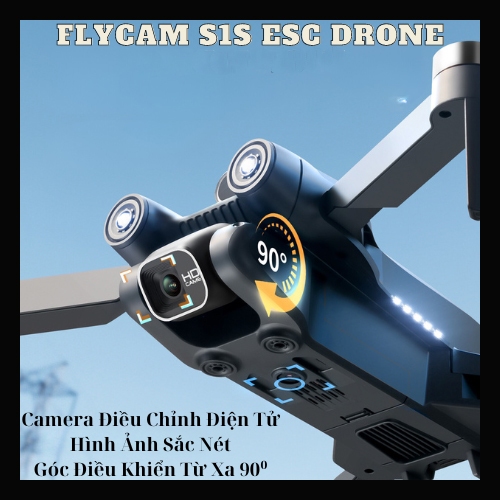 Flycam S1S Camera Kép 4K - Động Cơ Không Chổi Than Bay Ổn định, Cảm Biến Thông Minh Giúp Tránh Va Trạm | BigBuy360 - bigbuy360.vn