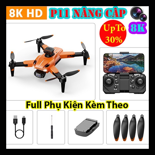 Flycam P11 PROMAX Nâng Cấp Camera Siêu Nét 8K, Với Định Vị Quang Học Tránh Chướng Ngại Vật, Giữ Vị Trí Cân Bằng | BigBuy360 - bigbuy360.vn