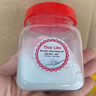 Lọ 100gr Bột phèn chua chưng cất mịn , phèn phi Tinh luyện nhà làm
