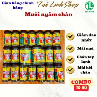 10 hũ muối thảo dược ngâm chân Tuệ Linh
