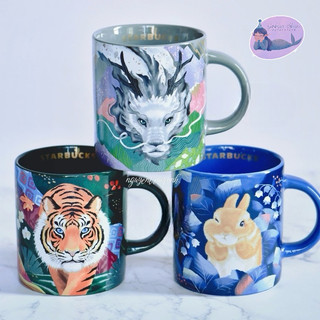 Starbucks taiwan cốc mug 16oz dragon spirit 2024