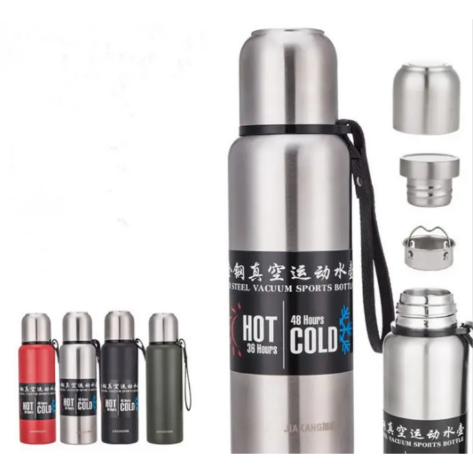 Ly giữ nhiệt cao cấp QY 1500ml cốc nước giữ nhiệt thể thao có ống hút vỏ chống xước