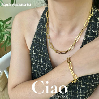 [HOẢ TỐC 1H] Vòng tay/ Vòng cổ titan không đen gỉ thiết kế bản xích trendy Sewa Ciao