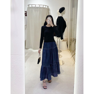 AfterBefore | Váy Maxi Xoè Tầng Nhiều Màu