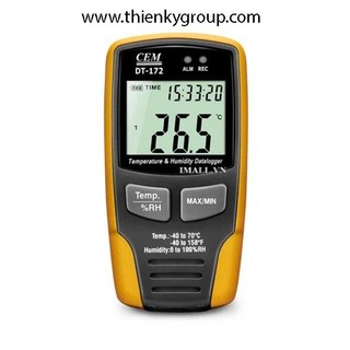 Thiết bị đo lưu dữ liệu nhiệt độ và độ ẩm cem dt-172