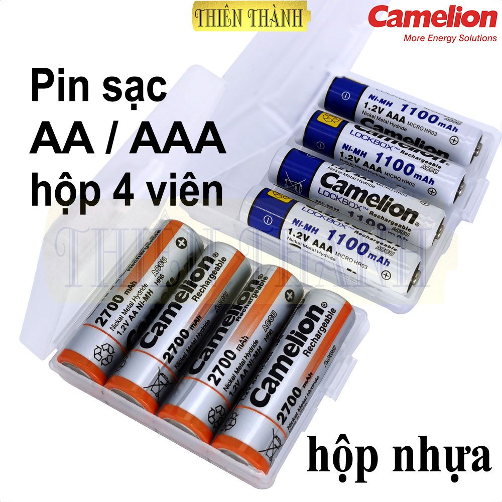 Pin sạc Camelion AA2700mAh,AA2500mAh,AA2300mAh,AAA1100mAh,pin sạc 1.2V,pin tiểu sạc,pin đũa sạc