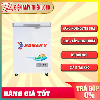 Tủ đông SANAKY 100 lít VH-1599HY - 1 NGĂN 1 CÁNH, DÀN LẠNH ĐỒNG - BẢO HÀNH CHÍNH HÃNG 2 NĂM TẬN NƠI