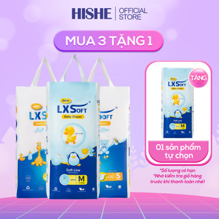 MUA 3 TẶNG 1 - Combo 3 Bịch Tã Dán / Tã Quần LXSoft Hàn Quốc Full Size - Không Hằm Bí - Không Hăm Tã