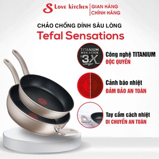Chảo chiên sâu lòng Tefal Sensations H9109014 24 - 28 cm